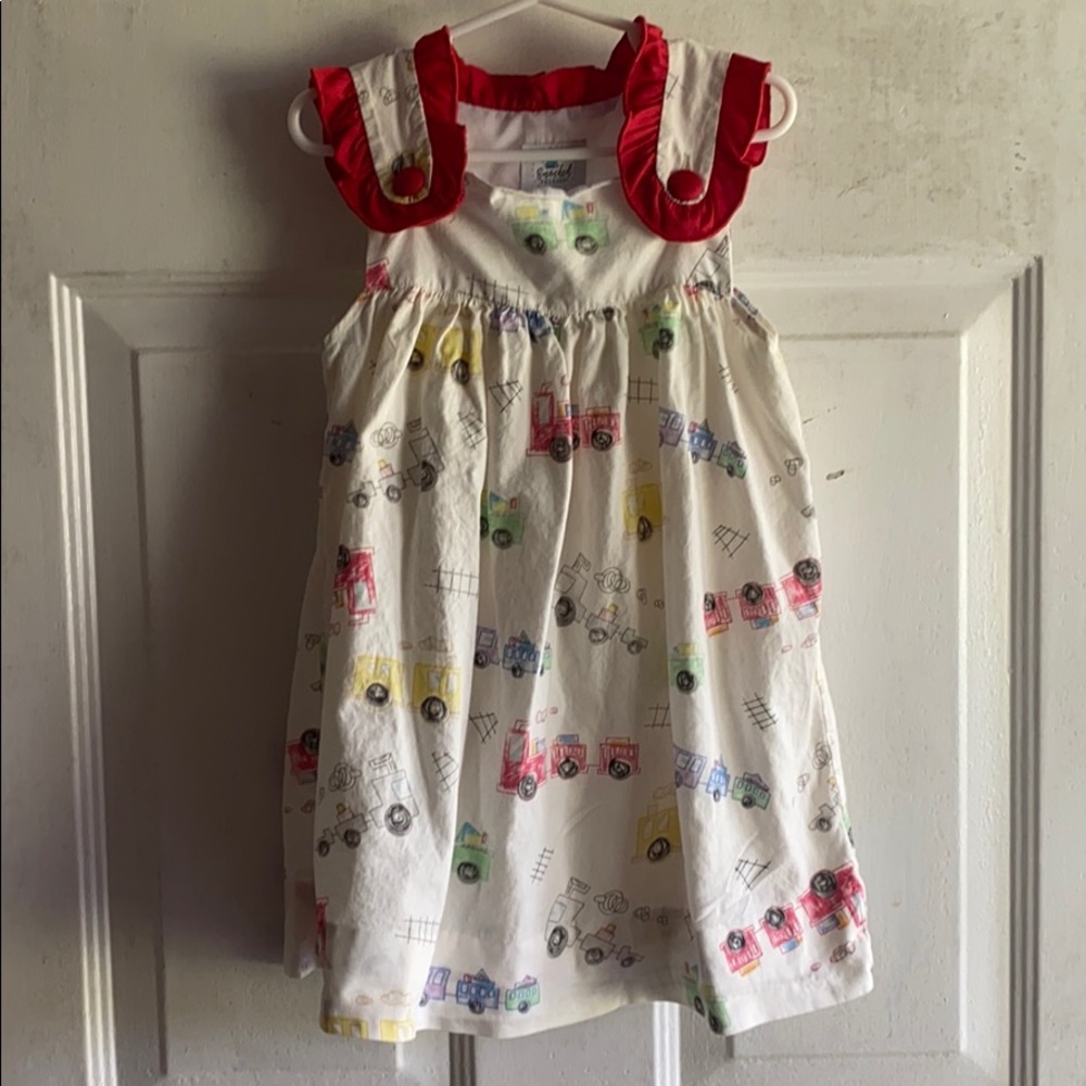 Size 4 Smocked PolkaDot Eyelet Dress